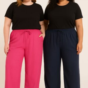 Kit 12 Calça Pantalona Duna Plus Size