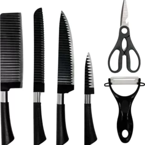 Kit misto utilidades: 6 kit facas e 6 caixinha de som