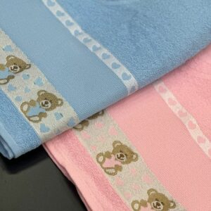 Kit 12 Toalha  De Banho Infantil Urso