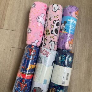 Kit 12 com lençóis de solteiro Infantil