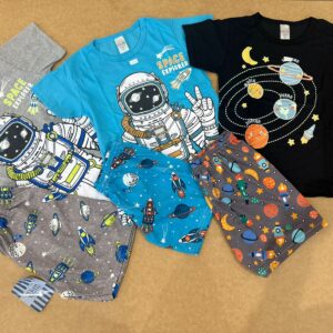 Kit 12 pijama infantil bermuda sublimada hey kids