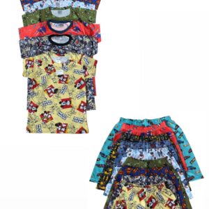Kit 12 pijama infantil menino  algodão personagem sublimado