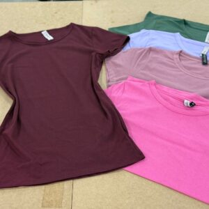Kit 12 Blusinha Tshirt Feminina Básica P ao GG