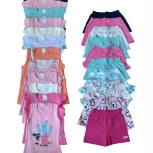 Conjunto infantil menina kontrato Tamanho:1 ao 8 