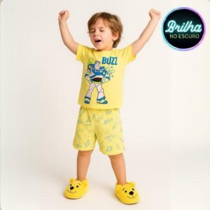 Kit com 12 peças conjunto Disney masculino brilha no escuro